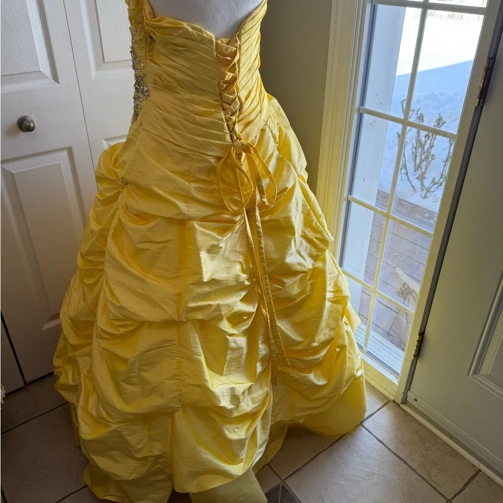 Mori Lee Vibrant Yellow Dress - Picture 8 of 15